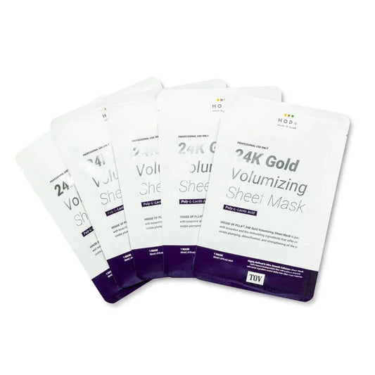 HOP+ 24K Gold Volumizing Sheet Mask 5-Pack