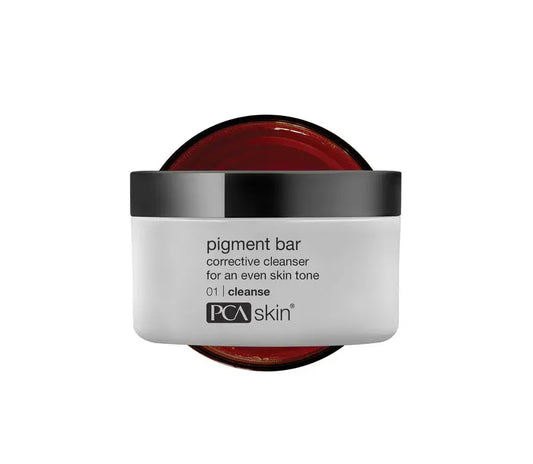 Before and after using PCA Pigment Bar for even skin tone, from SkinSkulpt