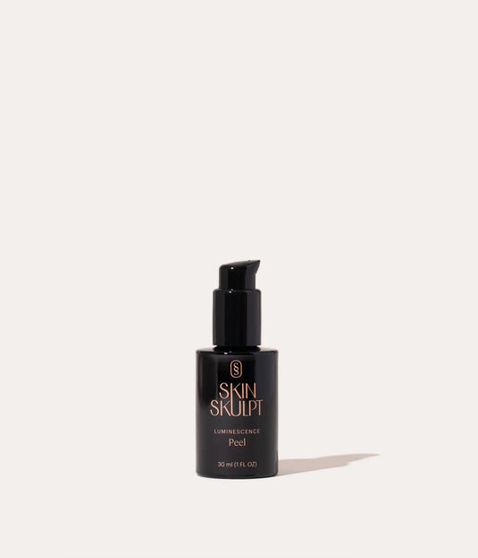 Luminescence Peel at-home AHA resurfacing treatment bottle from SkinSkulpt
