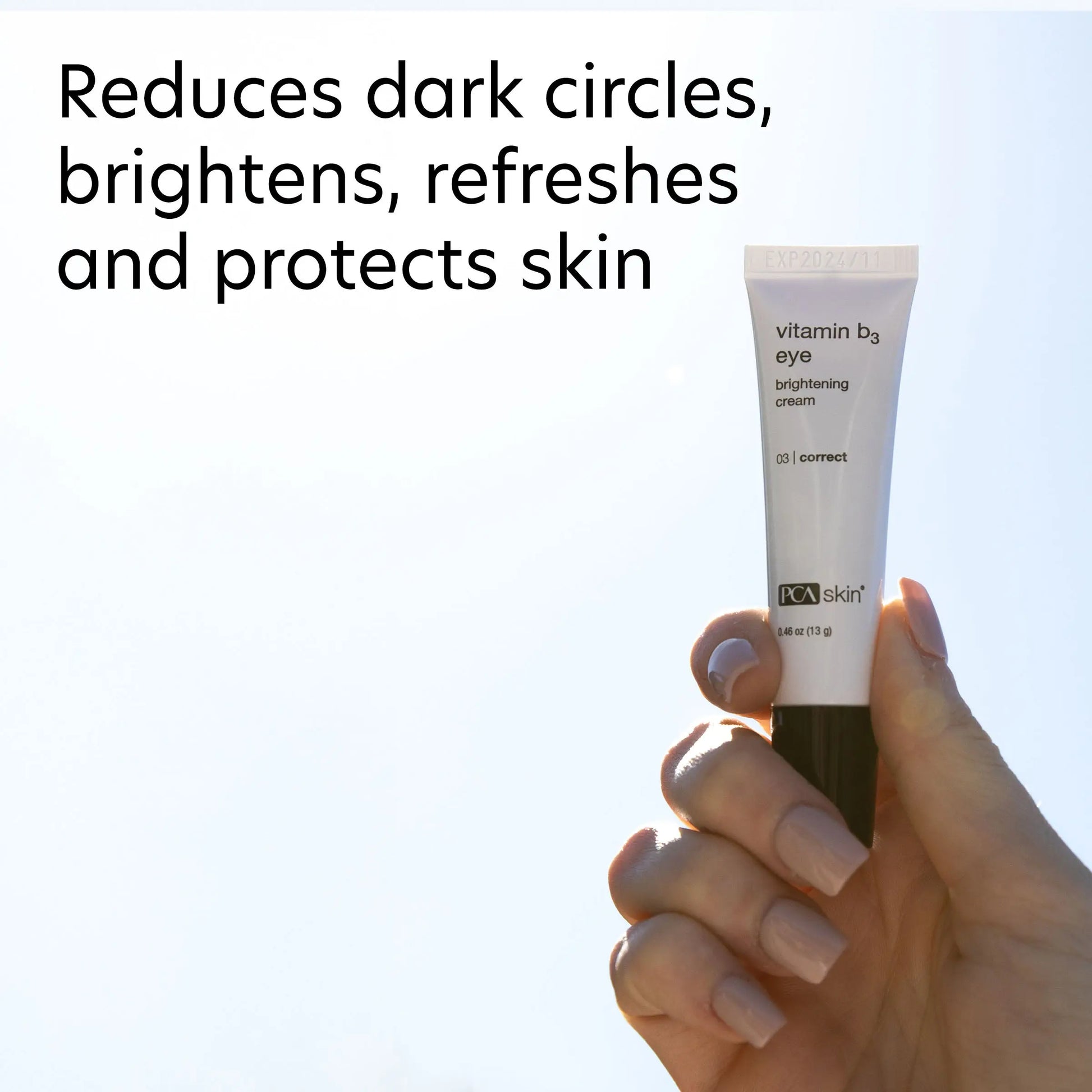 PCA B3 Eye Cream reduces dark circles and brightens the eye area, from SkinSkulpt