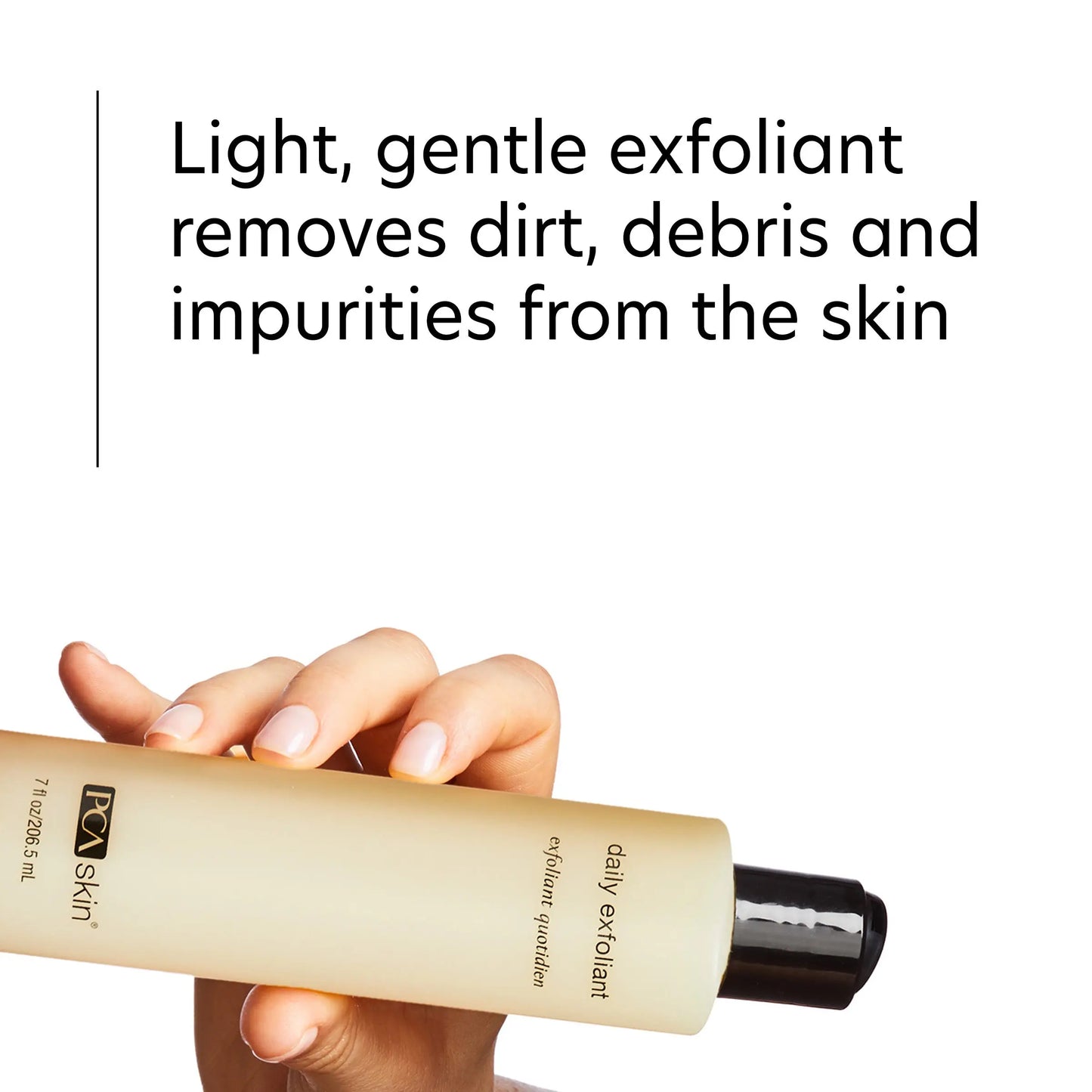 PCA Daily Exfoliant light gentle scrub removes dirt and impurities, from SkinSkulpt