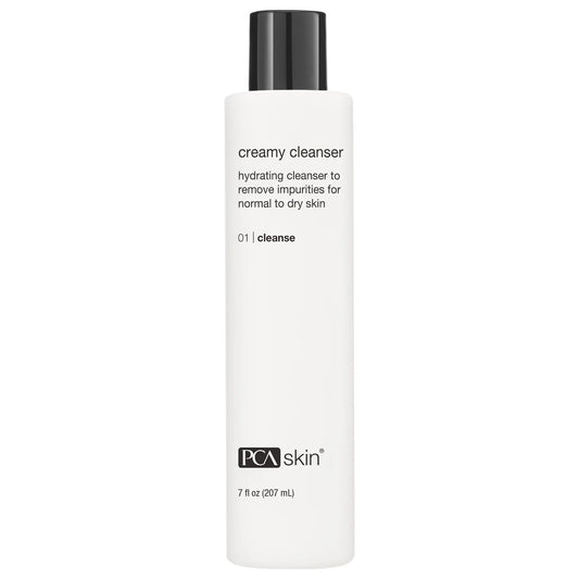 PCA Skin Creamy Cleanser hydrating cream cleanser bottle for dry skin from SkinSkulpt