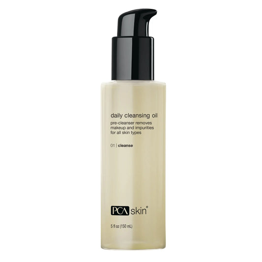 PCA Skin Daily Cleansing Oil makeup removing oil cleanser bottle from SkinSkulpt