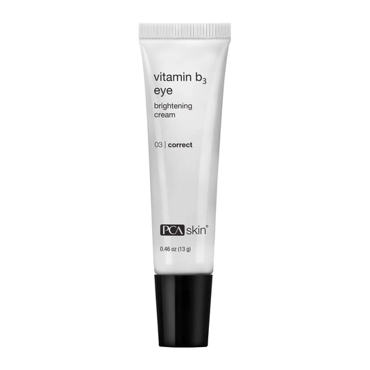 PCA Skin Vitamin B3 Eye Brightening Cream tube for dark circles from SkinSkulpt