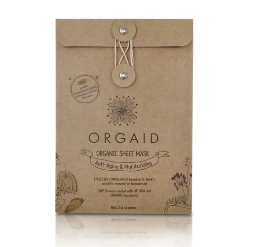 Organic Anti-Aging & Moisturizing Sheet Mask (4 Pack) Orgaid