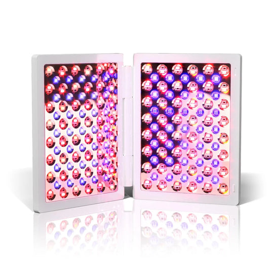 dpl IIa LED panel showing 3 treatment settings for anti-aging and acne, from SkinSkulpt